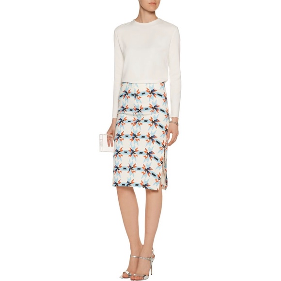 TANYA TAYLOR Printed Bundy Skirt
